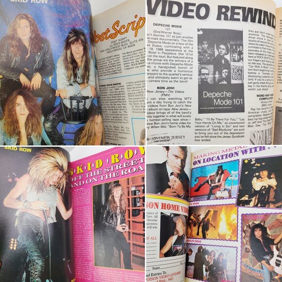 Creem Rock Shots Magazine New Kids on Block NKOTB Skid Row Bon Jovi July 1990 - Picture 3 of 12